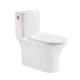 White One Piece Elongated Toilet With Seat 1.28 Gpf 5L