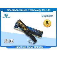 Body Scanner Hand Held Security Metal Detectors , Black Portable Hand Scanner
