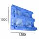 HDPE Blue Rackable Plastic Pallets 1200X1000Mm Acids Resistant