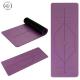 Natural Rubber Yoga Mat, Carved Body position lines Non-Slip Fitness pad Excercise Pad