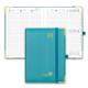 Weekly Planner 2023-2023 Donau Blue Vertical Hourly Schedule Ivory Paper And Vegan Leather