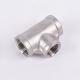 Stainless Steel T-Shaped Pipe Fitting with 3/4 NPT Female Thread and Equal Head Code