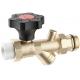 3703 Brass Ball Valve DN20 Flow-Rate Precisely Adjustable with Graduated Handwheel / Meter Outlet / Built-in Strainer