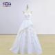 Elegant vintage handmade appliqued korean style dress strapless dresses latest bridal wedding gowns
