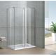 Rectangle Walk In Shower Enclosures 6 / 8 MM Clear Tempered Fixed Glass CE / SGCC Certification