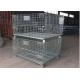 Stackable Industrial Wire Mesh Containers Powder Coated ISO9001 Approved
