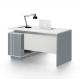 High-Quality Modern Technology Sense Executive Desk CEO Office Table BMW Grey + White