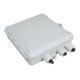 Indoor Wall Mount Fiber Optic Distribution Splitter Box 12 Cores Ip65 1 Inlet 2 Outlet