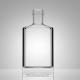 50ml Square Glass Bottle for Whiskey Gin Rum Custom Cap and Cork Stopper Included