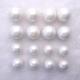 High Quality Round Shape Half Hole White Shell Pearl Loose Bead for DIY Handcraft