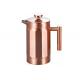 U-Bonds Luxury French Press Pot Rose Gold Stainless Steel Double Wall French Press Coffee Maker 27/34oz