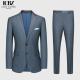 Men's 2 Pieces Business Outfit Vertical Striped Notch Lapel Single-breasted Two Buttons
