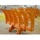 4000kg Excavator Brush Rake Durable Steel Construction And Curved Tines