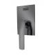 Single lever concealed in-wall build in bath shower mixer diverter gun metal bathroom brass faucet rainshower handshower