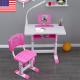 Childrens Table And Chair Pink Modern Simple 15kg