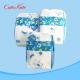 PE BackSheet Disposable Baby Diaper Fluff Pulp Baby Nappy Pads With Magic Tape