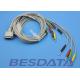 DB - 15 Connector ECG Patient Cable , 10 Lead ECG Cable IEC Needle With CE