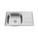 Bangladesh One Piece Top Mount Sink With Drainboard 30x20''