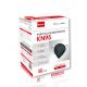 Foldable Black KN95 Respirator Mask , KN95 Respirator Protective Mask FDA CE