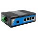 Industrial Din Rail SFP Fiber Switch 1 SFP Slot And 4 Ethernet Ports