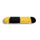 Parking Stops Rubber Speed Bump Yellow Black Barrier 50mm Recycled Customizable