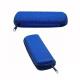 Portable Storage Blue Knitted Fabric Sunglass Case Anti Pressure