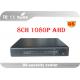 Cloud 8 Channel Tribrid AHD CCTV DVR 1080P / 720P For Mobile Monitoring