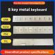 8 Key Function Bar Metal Numeric Keypad Stainless Steel 304 Side Key pinpad