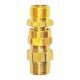 Removable Brass Male Connector -65 Degree  For HVAC Cooling Plumbing
