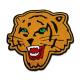 Soft Tiger Chenille Embroidery Patches Custom Logo Sample Available
