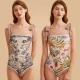 Ladies One Piece Swimsuit Durable High Elastic Sexy Spf50++ Colorful Miss Comfortable No Steels In Stock