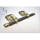 Gold Color Casket Parts Swing Bar Set With Steel Bar/Zamak Lugs Eco Friendly Model.G
