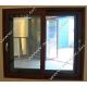 1.6mm profile wood grain european style aluminum sliding windows for office building