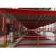 Safe Steel Structure For Car Parking , Silver / White Multi Storey Steel Structure