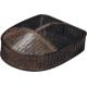 Lightweight PE Rattan Hotel Laundry Basket For Shoe Slippers Storage