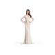 Ivory Embroidery Mermaid Wedding Bridesmaid Dresses Backless For Woman