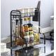 15inch Height Countertop Kitchen Rack 2 Layer 8inch Width Multifunctional