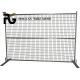 School Construction Safety Fence Panels , Anti Corrosion Portable Fence Canada