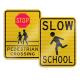 PSA Adhesive Reflective Safety Signs Compulsory Traffic Sign