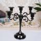 5Heads European Metal Candle Holders Retro Candlestick For Hotel Decor