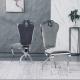 Stainless Steel Luxury Grey Velvet Dining Chairs OEM ODM