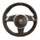 Porsche 911 997 Panamera 2011-2016 Black Soft Suede Hand Sewing Steering Wheel Cover