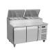 400L Refrigerated Saladette Counter Stainless Steel Automatic Defrosting