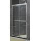 Sand Silver Two Sliding Glass Shower Doors Without Magnetic Seals Aluminum Ally Wheels