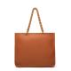 Lichee Pattern Pu Leather Tote Bag Purse With Zipper