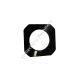 Blackening C45 Steel Custom Machined Parts Square Wheel H7 Bearing Hole Accuracy