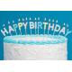 Light Pure Color Happy Birthday Letter Candles 13 Pcs , Alphabet Candles For Cakes