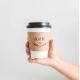 Disposable Coffee Kraft Paper Cup Holder Paper Coffee Custom Cup Sleeve