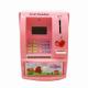 pink  or blue or green colorful abs material digital counting coins and paper money ATM piggy bank safes for kids