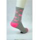 Adults / Children Pink Room Anti Slip Socks with Odor Resistant Material